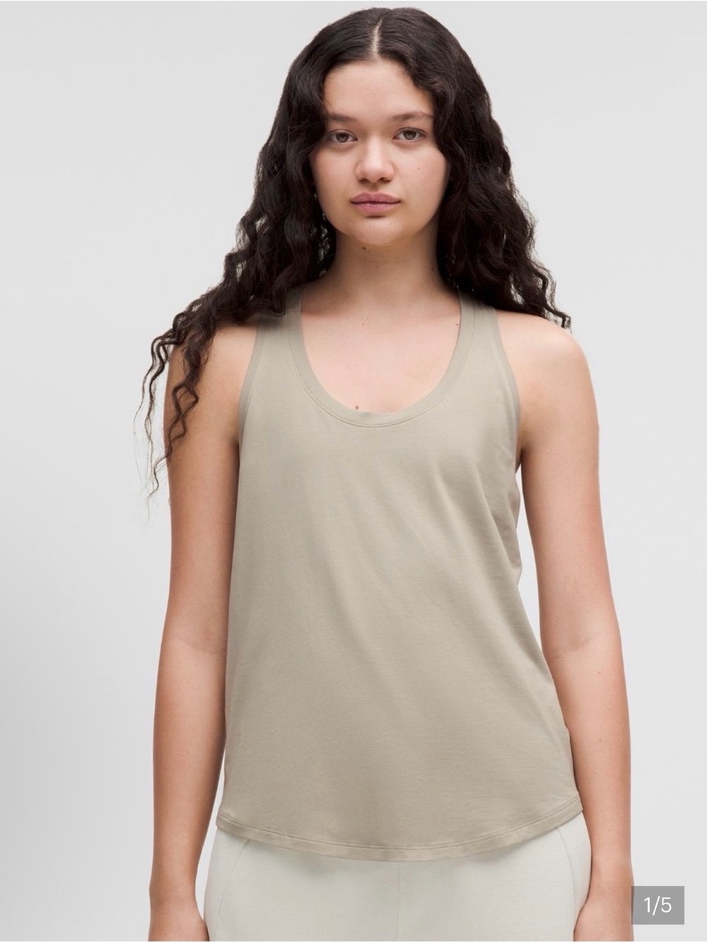 lululemon athletica love tank in riverstone